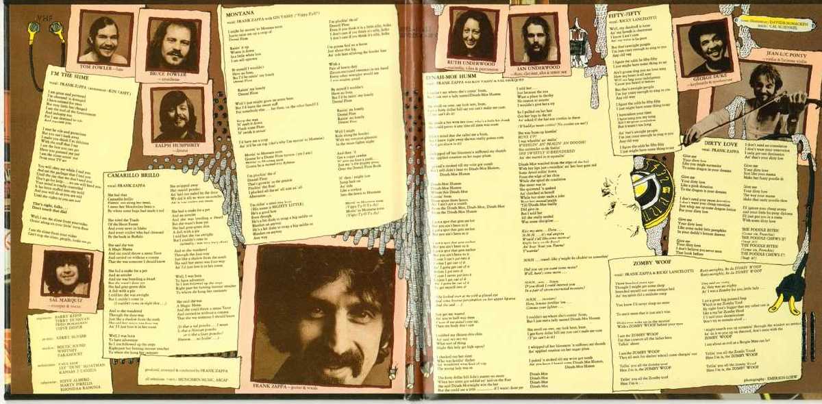 gatefold inner, Zappa, Frank - Over-nite Sensation 